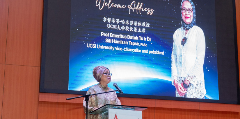 UCSI大学校长兼主席拿督茜蒂哈米莎荣休教授指出，数据显示中国家庭对马来西亚大学的信心正日益提高。
