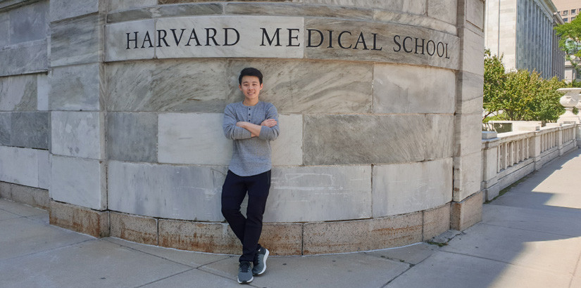 陈奕焌为能以医学生的身份在哈佛大学学习而感到兴奋。